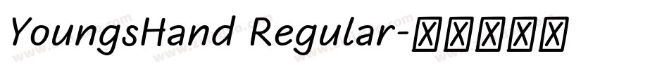 YoungsHand Regular字体转换